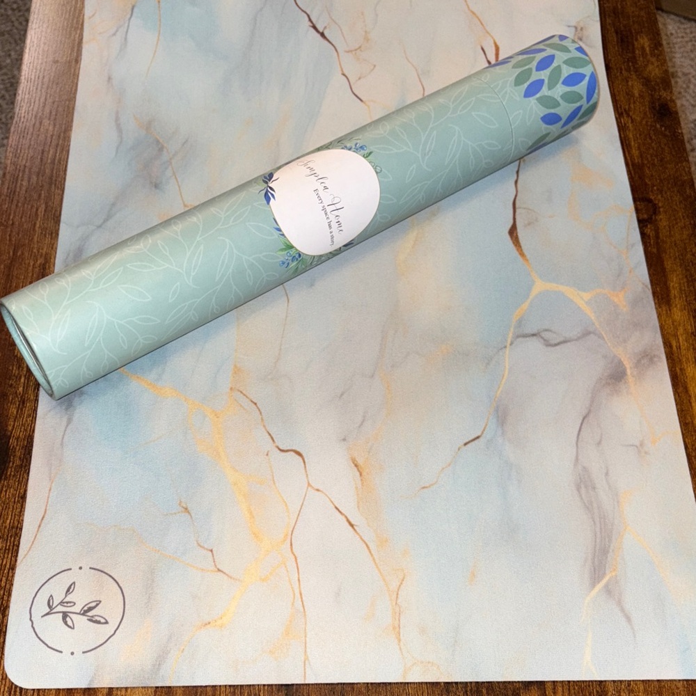 Blue Marble Pattern Drying Mat 15.75”x23.25”  NEW